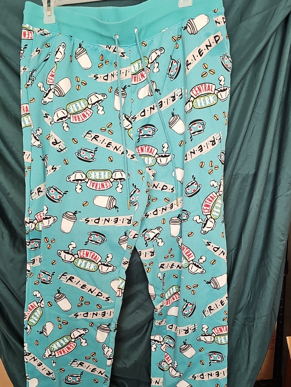Friends Central Perk Pajama Pants - Aqua